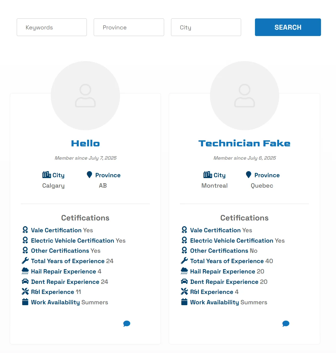 Hail Masters app screenshot in an iphone mockup